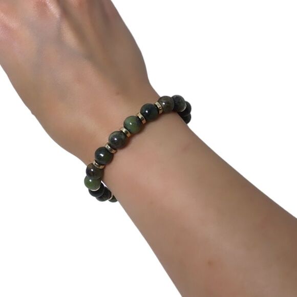 NWT Wool + Pepper Co. Taurus + Chrysoprase Bracelet - Zodiac x Gemstone - Picture 12 of 13